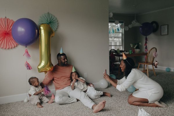 first birthday photo timeline